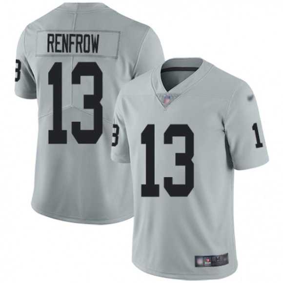 Men%27s Las Vegas Raiders #13 Hunter Renfrow Grey Vapor Untouchable Limited Stitched NFL Jersey Dzhi